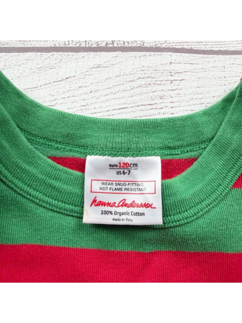 Hanna Andersson Kids Christmas Pajama Set Long Sleeve Striped Organic Cotton US - Picture 2 of 5